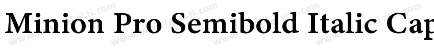Minion Pro Semibold Italic Caption字体转换